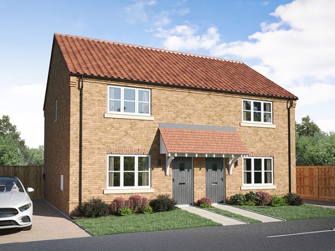 Site plan, 2 bedroom houses - artist's  impression subject to change